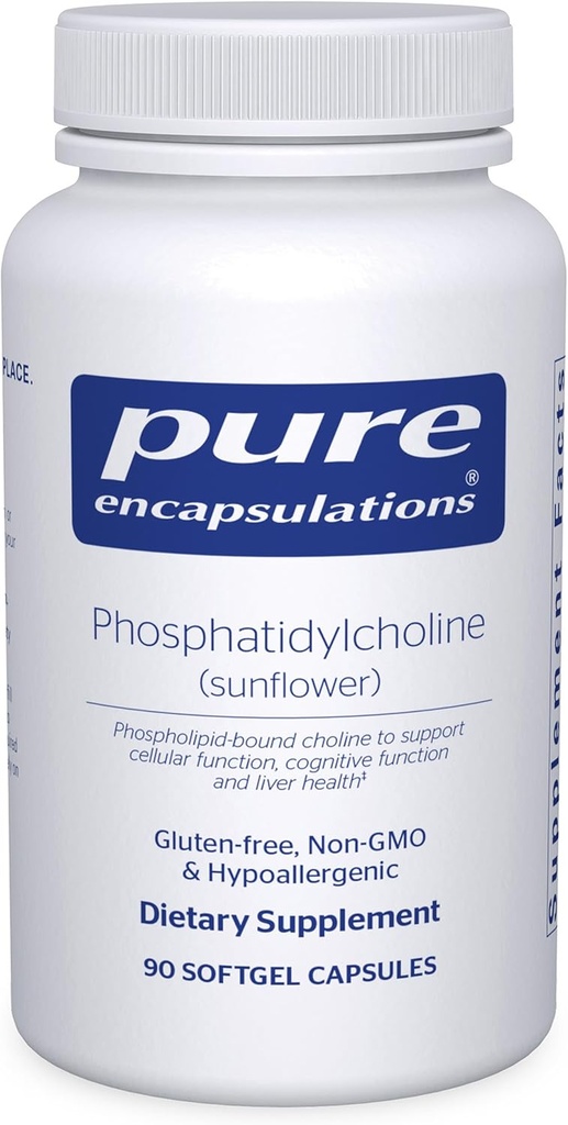 Pure Encapsulations Phosphatidylcholine | 세포 및인지 기능 및 간 건강 지원 | 90 Softgel 캡슐