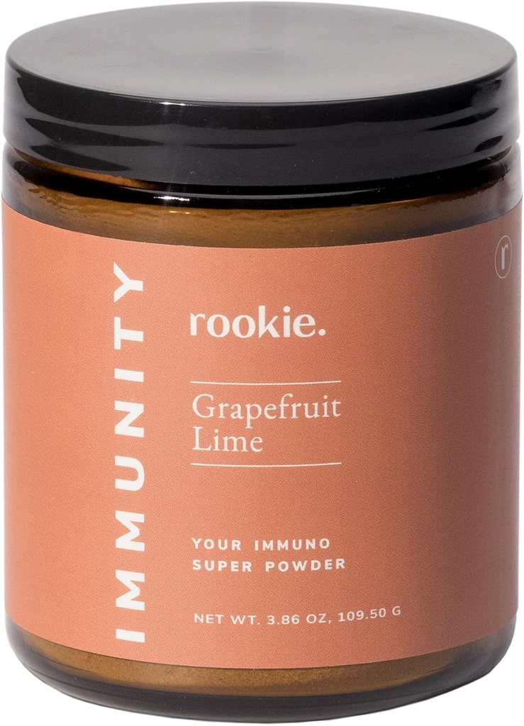 Rookie Wellness의 면역 부스트 파우더는 비타민 D, Elderberry, Ginger, Natural Wellness Remedy Vitamins Supplement, Grapefruit 및 Lime 풍미 (30 봉사 항아리)를 포함합니다.