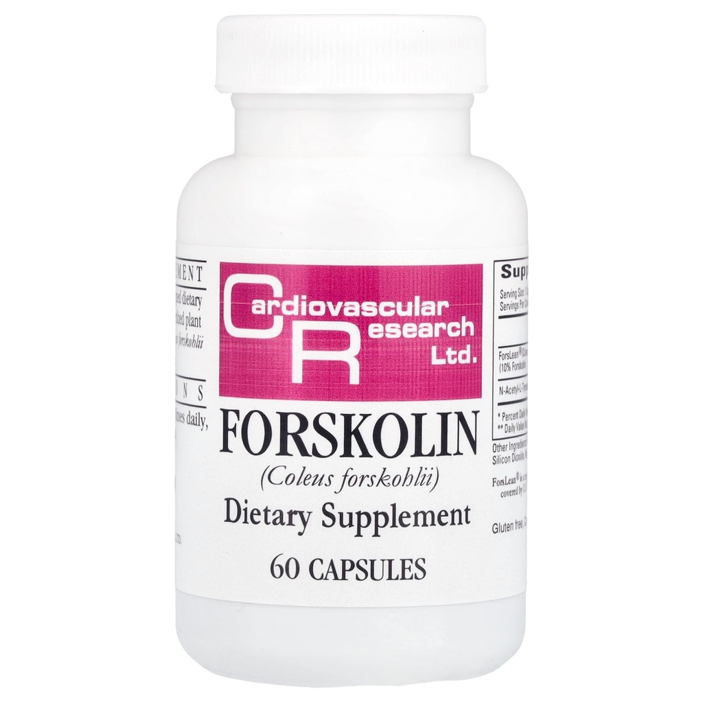 심혈관 연구 Forskolin, 백색, 60 조사