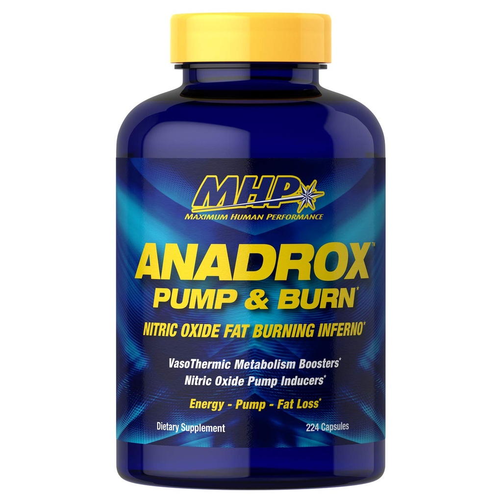 MHP Anadrox 펌프 & 화상, 니트로 산화물 지방 연소 Inferno, 224 캡슐