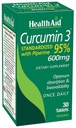 Curcumin Complex 600 mg, 30-Count | 향상된 흡수를 위한 Bioperine로 심황 추출물, 95% Curcuminoids | Vegan, Daily Joint & Immune Support 보충교재
