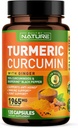 거슬리는 소리 & BioPerine 까만 고추 추출물을 가진 Turmeric Curcumin 1965mg - 합동 & 산화를 억제하는 지원을 위한 높은 흡수 95% Curcuminoids - 비 GMO, 글루텐 자유로운, Vegan - 120 초본 보충교재 캡슐