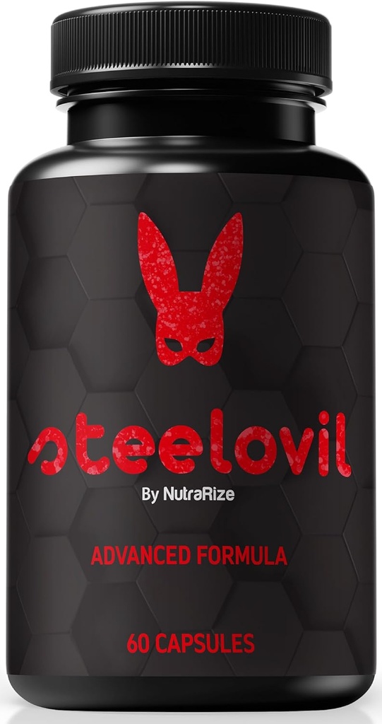 남자를위한 Steelovil 캡슐, 포괄적 인 지원을위한 공식 Steelovil 알약, 모든 자연 남성 보충 에너지 및 전반적인 건강, 강철 ovil Pastillas 리뷰 (60 캡슐)