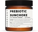 Erbology Organic Sunchoke Powder 2.1 oz - 30 서빙 - 50 % Prebiotic Inulin Fiber - Gut Health를 지원하고 Diverse Microbiome을 홍보하십시오 - Vegan - Gluten-Free - GMO-Free