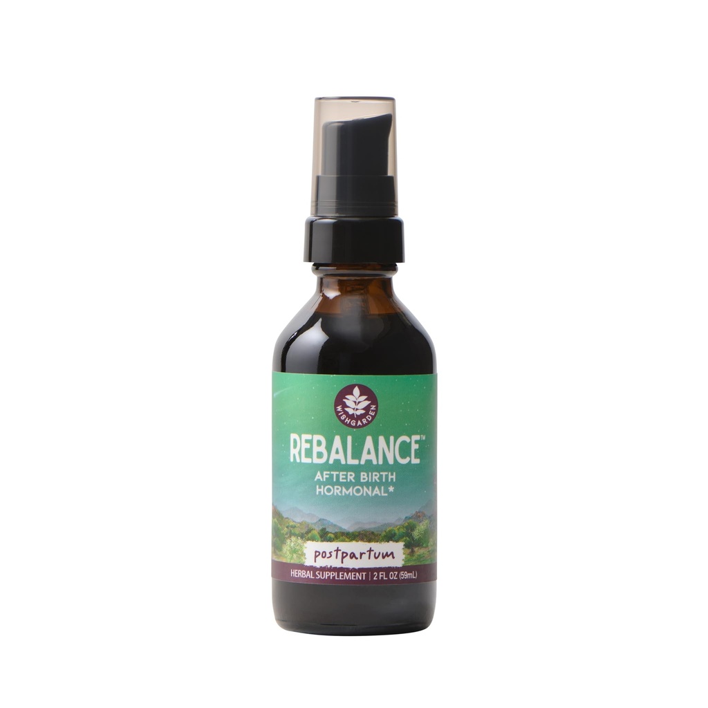 WishGarden 허브 ReBalance 출생 후 Hormonal - Vitex Berry & Motherwort와 식물 기반 초본 보충 건강한 Postpartum 호르몬 수준과 Postnatal 호르몬 균형, 2oz