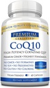 CoQ10 - MCT 기름과 피펫을 가진 Coenzyme Q10 300mg - 빠른 흡수 - 부스트 산화 방지제 수준, 개량 에너지, 지원 Cardio 및 비료 - 60의 캡슐 - 비건 친절한