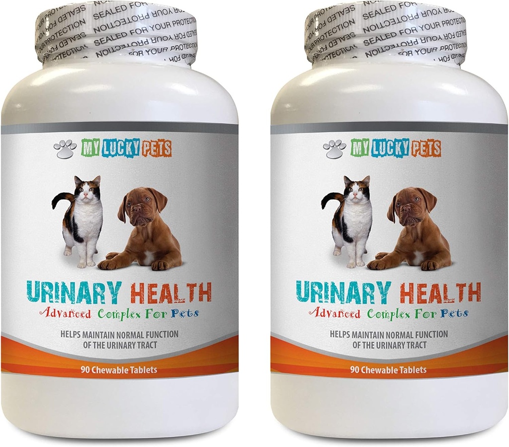 고양이 Urinary Tract 건강 - 애완 동물 Urinary 건강 단지 - 개와 고양이를위한 - 고급 Bladder 지원 - 고양이를위한 크랜베리 알약 - 2 병 (180 치료)