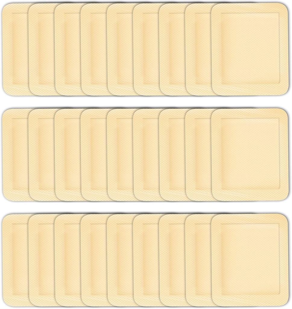 30pcs 큰 접착성 붕대 4 x 3 인치 Dressing 탄력 있는 접착성 부상 드레싱 붕대 큰 부상 응급조치, 피부 색깔