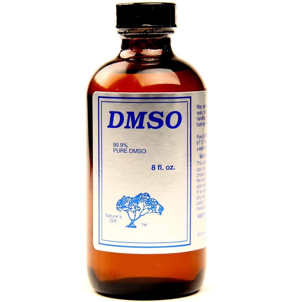 자연의 선물 99.9% DMSO 액체 - 유리 병 8 Fl Oz