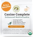 미래 애완 동물 유기 Canine 완료 - 개 Multivitamin 분말 - 4 Lb - 집에서 만든 음식을위한 매일 개 비타민 및 보충제 - 면역 체계, 피부, 코트 및 전반적인 건강 - 작고 큰 품종