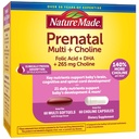 Nature Made Prenatal Vitamin Softgels + Choline Capsules, Folic Acid + DHA + Choline, 여성 60 Prenatal Vitamins, 60 Choline 보충제 캡슐, 60 Day Supply