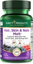 순수성 제품 머리, 피부 + 못 용해 1000mcg B-12 + 2500mcg Biotin 에너지 베리 녹는 - Delicious Berry Lemonade 풍미 w/Super 과일 - B12 Methylcobalamin - 30 녹는 정제