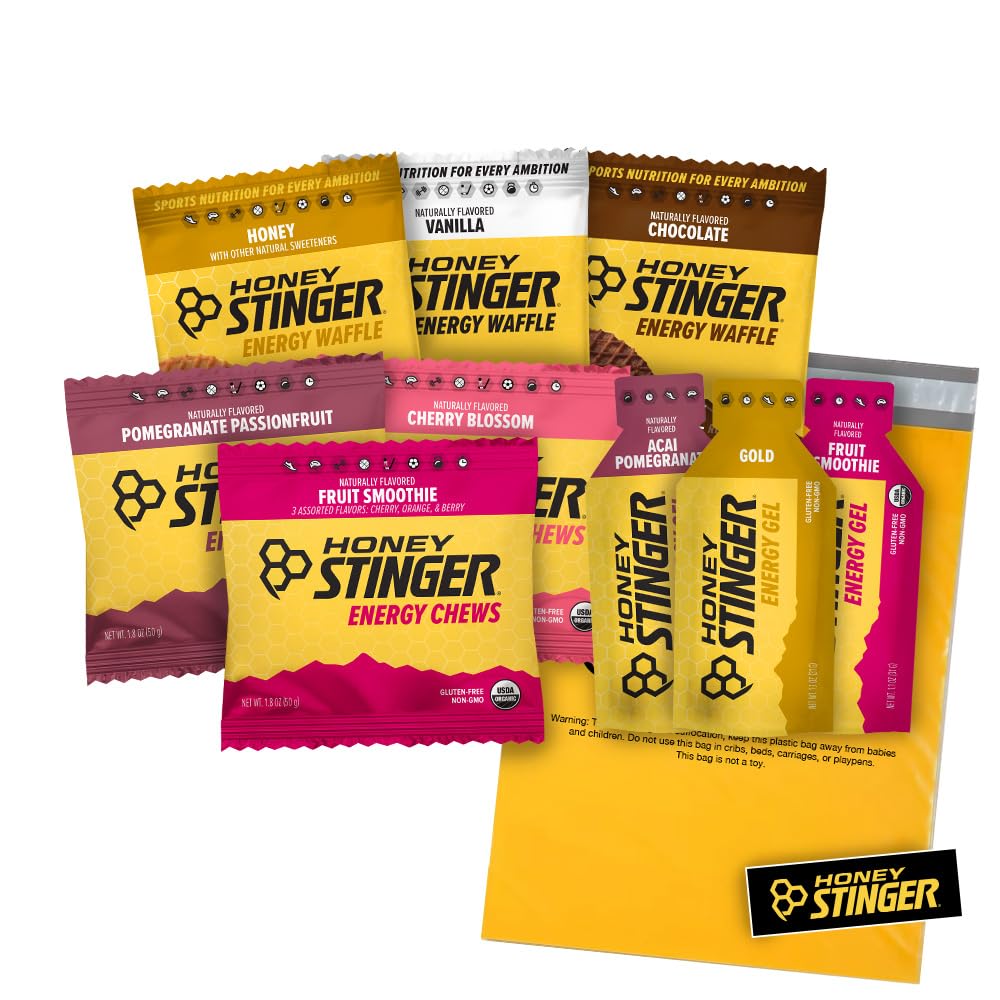 꿀 Stinger 교육 키트 – 9 카운트 플러스 스티커 및 Polybag – 모든 활동을위한 에너지 소스 – 3 유기 와플, 에너지 켐프의 3 팩 & 3 에너지 젤