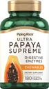 Piping Rock Papaya Digestive Enzymes Chewables | 180 정제 | 여성과 남성용 보충 | 열대 맛 | 채식주의, 비 GMO, 글루텐 프리 포뮬러