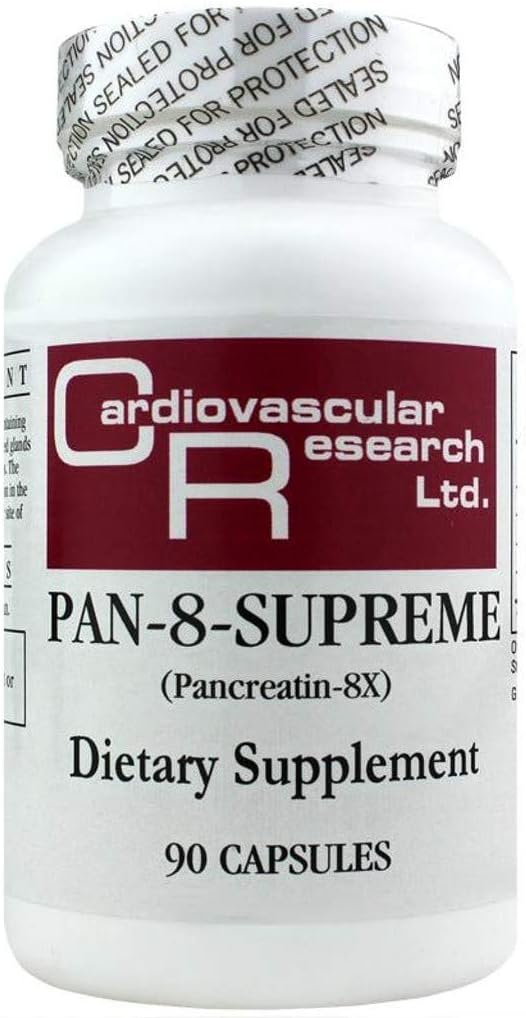심장 혈관 연구 Pan-8-supreme Pancreatin, 백색, 90 조사