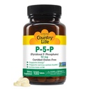 국가 생활 P-5-P 비타민 B6 - Bioavailable Pyridoxal-5-Phosphate 에너지, 신경 시스템 지원 및 적혈구 성장을위한 보충 - 공인 글루텐 무료, 비 GMO - 100 캡슐