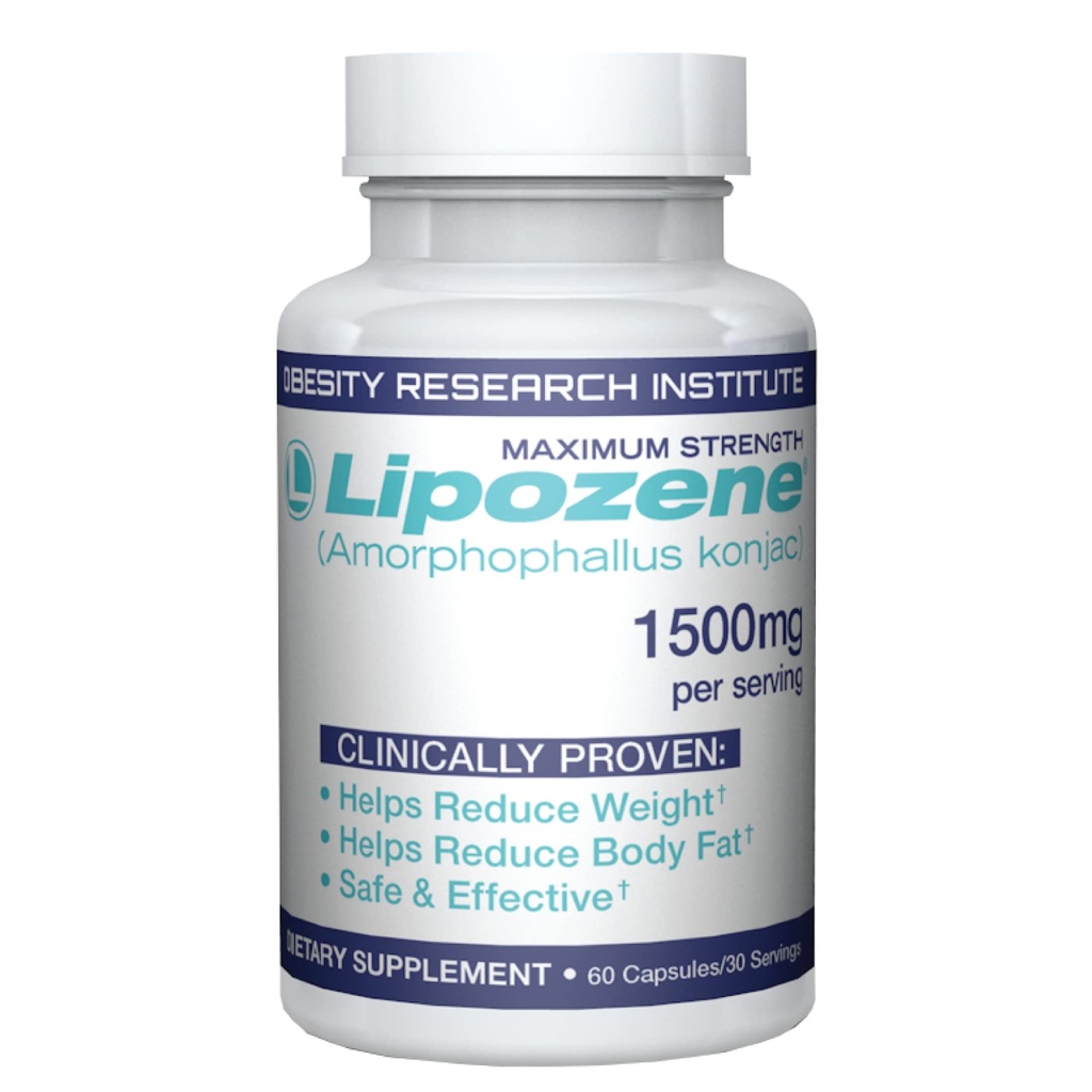 Lipozene 다이어트 알약 - 체중 감소 보충교재 - 식욕 억제제 - 30의 서빙을 위한 60의 캡슐의 1개의 병 - 카페인 없음