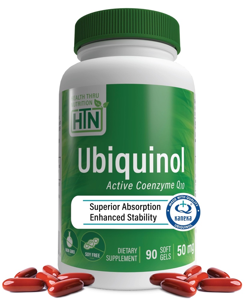 건강 목 영양 Ubiquinol 50mg 90 Softgel as Kaneka QH Reduced CoQ-10 | Stabilized - 3rd Party Tested | 향상된 생체 이용 가능 | 심혈관 및 미토콘드리아 기능 지원 | 비 GMO