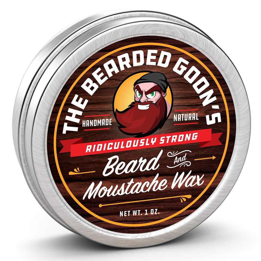 남성용 촉촉한 강한 머스시와 곰 왁 스|Tamae Facial Hair의 모든 일 스타일 컨트롤 | All Natural Handlebar Moustache Wax - 1oz (30ml)