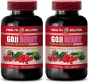 두뇌와 메모리 파워 부스트 - Goji Berry - 자연 ANTIOXIDANT Complex, 면역 지원, 노니 보충 알약, Mangosteen 추출물, acai Berry, superfruit Complex, 에너지 부스터, 2 병 120 캡