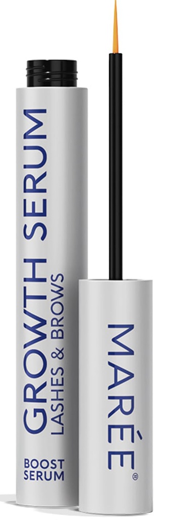 속눈썹 성장을위한 MAREE Eyelash Primer - Lashes & Brow를 성장하는 고급 속눈썹 뇌관 - Hyaluronic Acid, Biotin, Peptides & Vitamin for thicker, Longer Eyelashes and Eyebrows - Suero de Pestañas