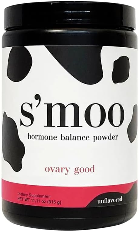 S'moo Ovary Good - Unflavored | 7-in-1 PCOS Supplement | PCOS Multivitamin, Myo-Inositol Blend, 여성용 호르몬 밸런스, 여성용 불임제, 오바리 건강 (30 인분)