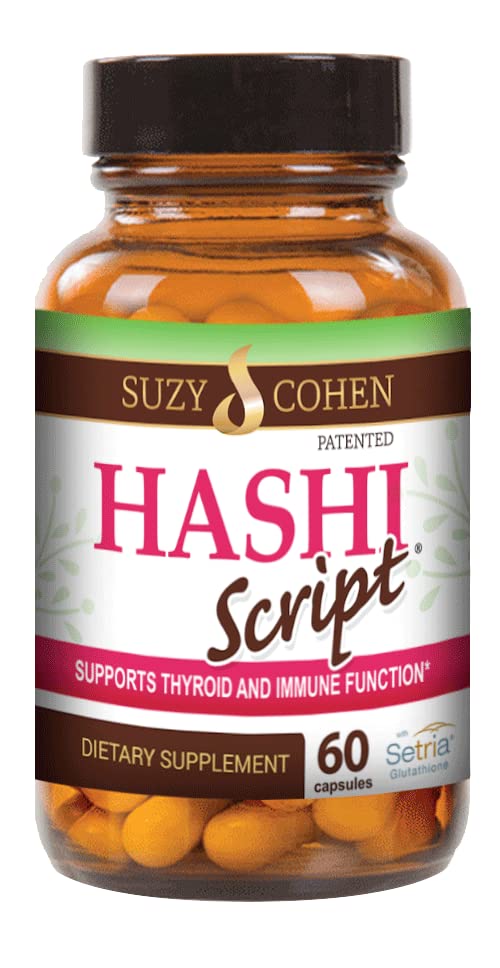 스크립트 필수 HashiScript Thyroid와 Immune 지원 공식 Catalase 및 Glutathione - Suzy Cohen에 의해