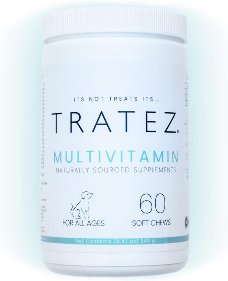 개를 위한 Multivitamin 보충교재, 25의 필수 비타민과 영양소를 가진 60의 연약한 Chews, 피부와 외투, Hip 및 합동 Mobility 및 개량한 소화의 우수한 지원을 위한 진보된 공식