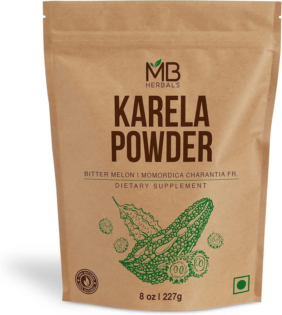 MB 허브 데 세드 카렐라 분말 8 온스 / 227 그램 (0.5 lb) | 100 % 순수 버터 멜론 분말 | Momordica charantia Fr. | 보존제 없음 GMO 글루텐 무료