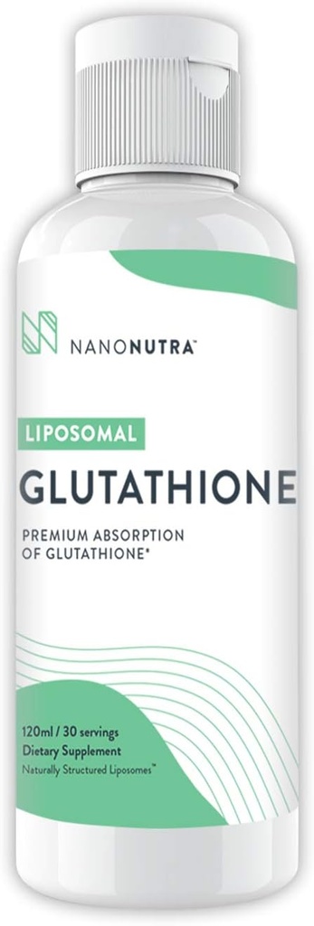 Liposomal 글루타티온 산화제 500mg 비 GMO/Non Soy Setria 액체 글루타티온 보충교재 | 제일 자연적인 노화 방지 산화제 120ml - 30의 서빙