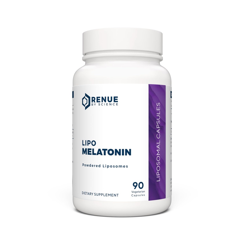 Renue By Science Melatonin | Liposomal Melatonina 보충교재 | 90 고강도 Melatonin 캡슐 - 서빙 당 1mg Melatonin | Sleep Aid Melatonin | Non-GMO | 미국에서 제작 및 제3자 시험