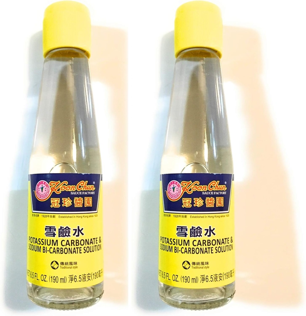Koon Chun 칼륨 탄산염 & 나트륨 중탄산염 해결책 8.5 Oz (2 팩)  O水