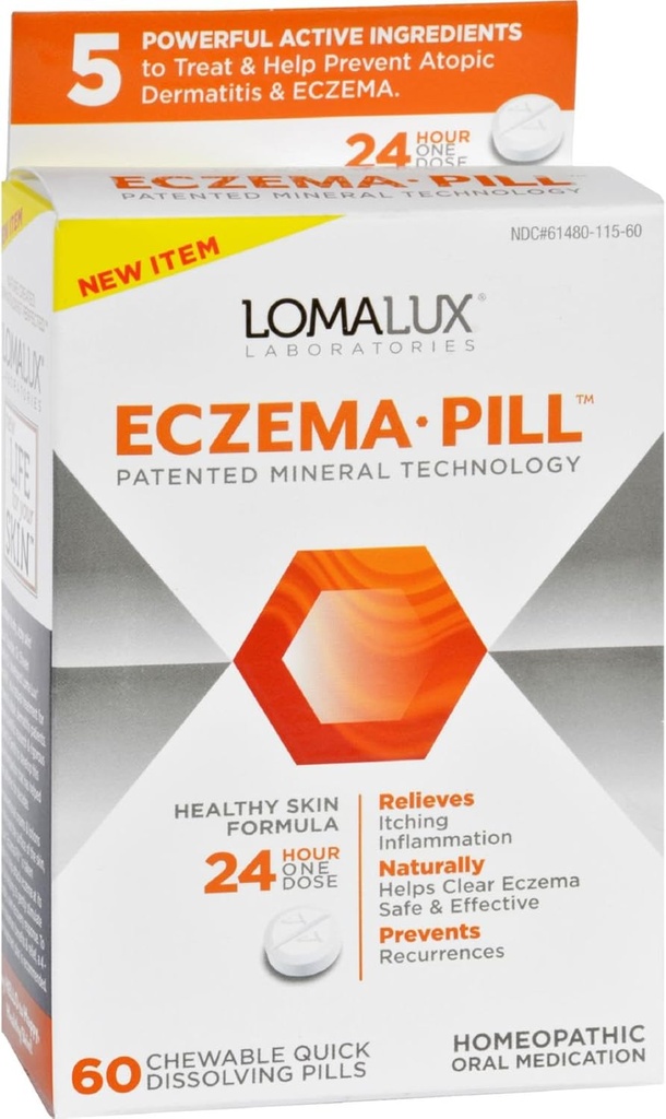 Loma Lux Laboratories Acne Eczema - Chewable - 빠른 용해 - 60 조사