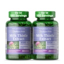Puritan의 Pride 우유 이틀 Silymarin 4 : 1 농축 추출물 200mg (1000 Mg Equivalent) 생강 보조 보충, 6 개월 공급, 180 카운트 2-Pack