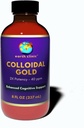지구 클리닉 ® 콜로이드 골드 - 2X 농축 40 ppm, 8 fl oz 앰버 병 강화 뇌 건강 및인지 지원