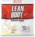 Lean Body All-in-One Vanilla Protein Shake. 35g Protein, Whey Blend, 7g Healthy Fats & Fiber, 22 Vitamins 및 Minerals, 인공 색상 없음, 글루텐 프리, (4.6lb) 포장 May Vary
