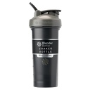 BlenderBottle Classic V2 Shaker Bottle Perfect for Protein Shakes and Pre Workout, 28-Ounce, 그레이 / 블랙, 블랙 섀도