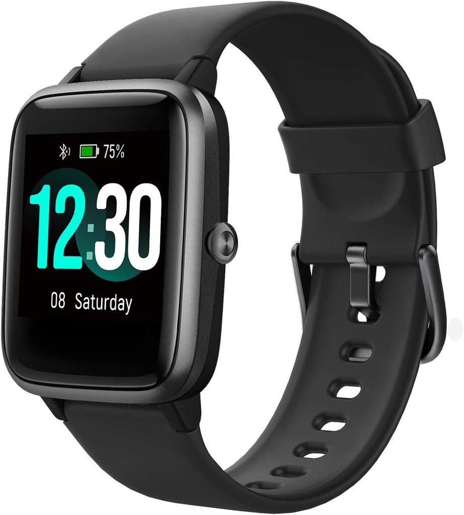 Fitpolo Fitness Tracker with Heart Rate Monitor, Smart Watch 1.8 인치 컬러 터치 스크린 IP68 방수 단계 칼로리 카운터 수면 모니터링 보수 시계 활동 추적기 여성 남성