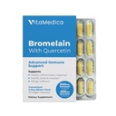 VitaMedica Bromelain & Quercetin 보충교재 - 500mg Bromelain 250mg Quercetin - Immunity, 합동 지원, 염증 및 근육 회복을 위한 2400 GDU - 20 Vegan 캡슐 - 5 일 공급
