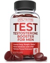 남성 Gummies를위한 Atlantis Nutrition Testosterone Booster - 남성 증진, Boosts Energy, & Optimizes 물리적 성능 공식화 된 w / Tribulus, Horny Goat Weed, Saw Palmetto, Maca Root - 60 Gummies