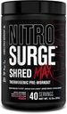 Jacked Factory Nitrosurge Shred Max Preworkout - 남성과 여성을위한 고성능 Thermogenic Pre 운동 분말 - L Citrulline, Acetyl L Carnitine, 유기 카페인 - 40 서빙, 수박 복숭아