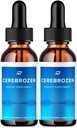 Cerebrozen Tinnitus Ear Drops - Cerebrozen 24, Cerebrozen Liquid Drops, Cerebrozen 리뷰, 귀 구호를위한 Cerebrozen Drops (2 팩 - 120 ML)