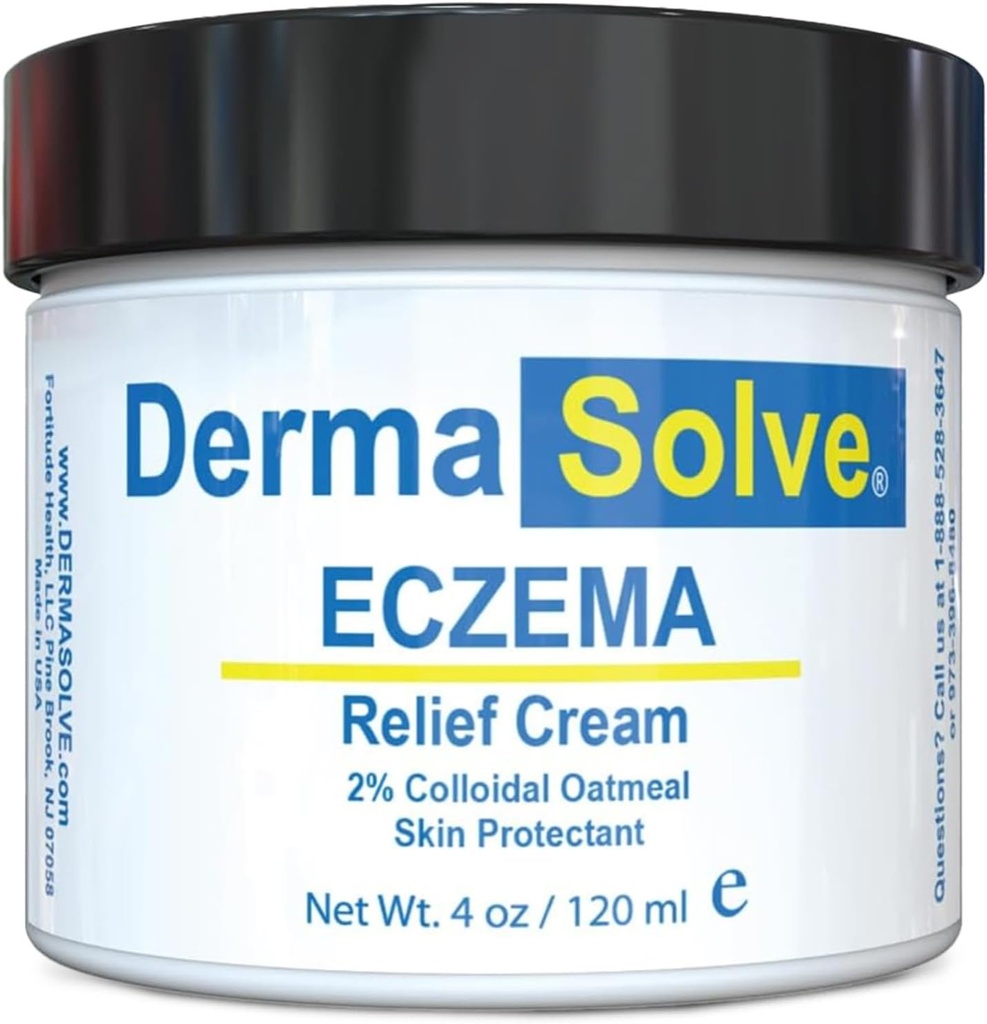 Dermasolve 가득 차있는 몸 Eczema 기복 로션 크림 - 보호하는 Flare 통제 치료 Balm, Moisturizes 및 수선 피부 아이, 아기 & 성인 - 스테로이드 자유로운 (4 Fl Oz, 1)