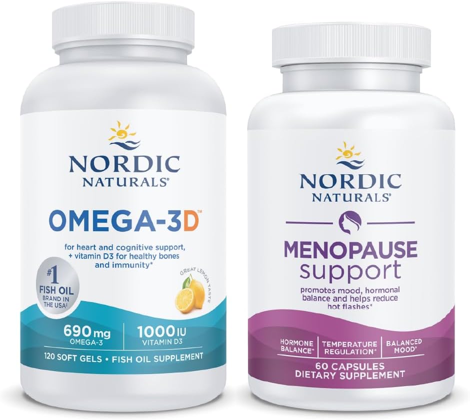 Nordic Naturals 스타터 팩 - Menopause 지원 및 Omega-3D