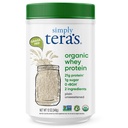 단순히 테라의 유기 Whey Protein Powder - 인공 감미료없이 잔디 Fed Whey Protein Powder, Unflavored, Non-GMO, Kosher, Gluten-Free - Plain Unsweetened 12 Oz.