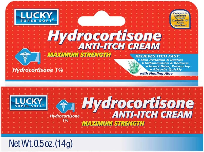 운이 좋은 최고 연약한 Hydrocortisone, 반대로 Itch 크림, 0.5 Ounce
