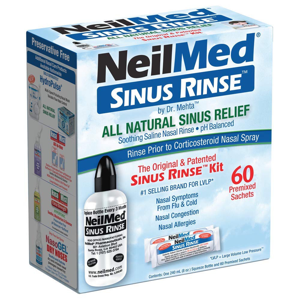 NeilMed Sinus Rinse - 완전한 Sinus Nasal Rinse 장비, 50의 조사 (1의 포장) 조사는 다를지도 모릅니다