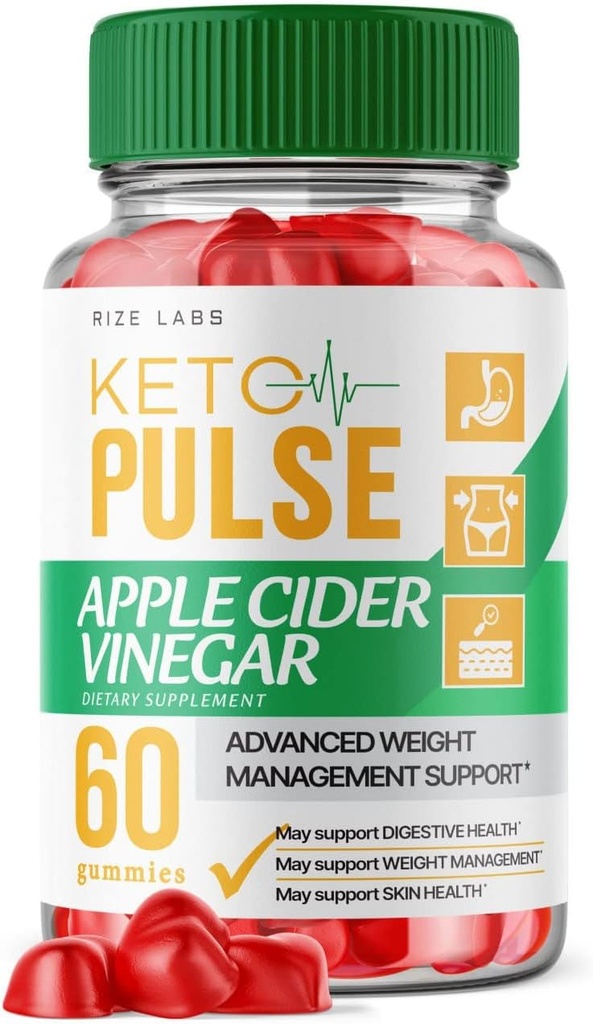 실험실 Keto 맥박 Gummies를 rize - 체중 감소 보충교재 유기 성분 Apple Cider Vinegar 진보된 활동적인 Keto 및 ACV 공식 플러스 Gomita (60의 Gummies)