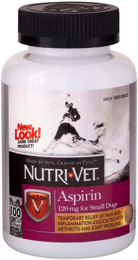 작은 개를 위한 Nutri-Vet K9 개 Aspirin 100ct